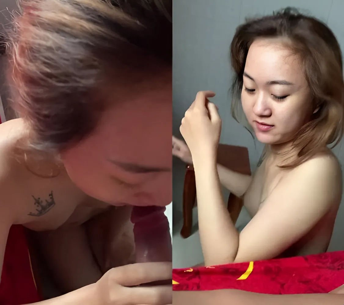 女の子はチンポをしゃぶることを覚えたので、まだ恥ずかしがっていました